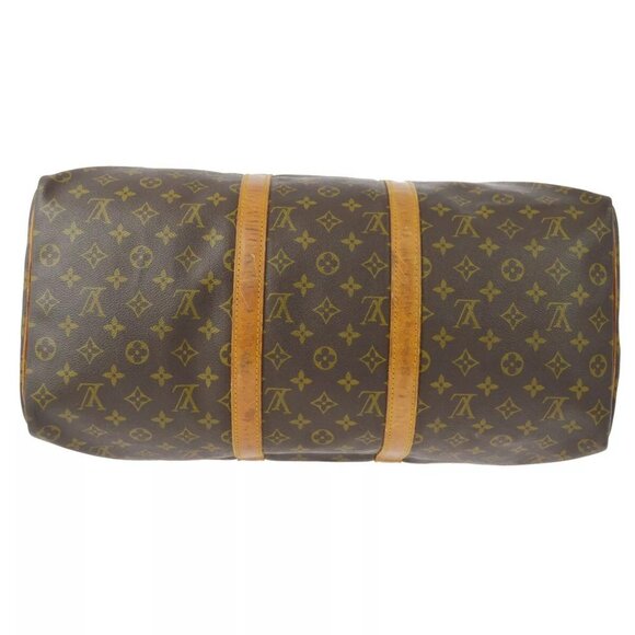 LOUIS VUITTON DUFFLE KEEPALL 50 TRAVEL HANDBAG MONOGRAM - Picture 7 of 11
